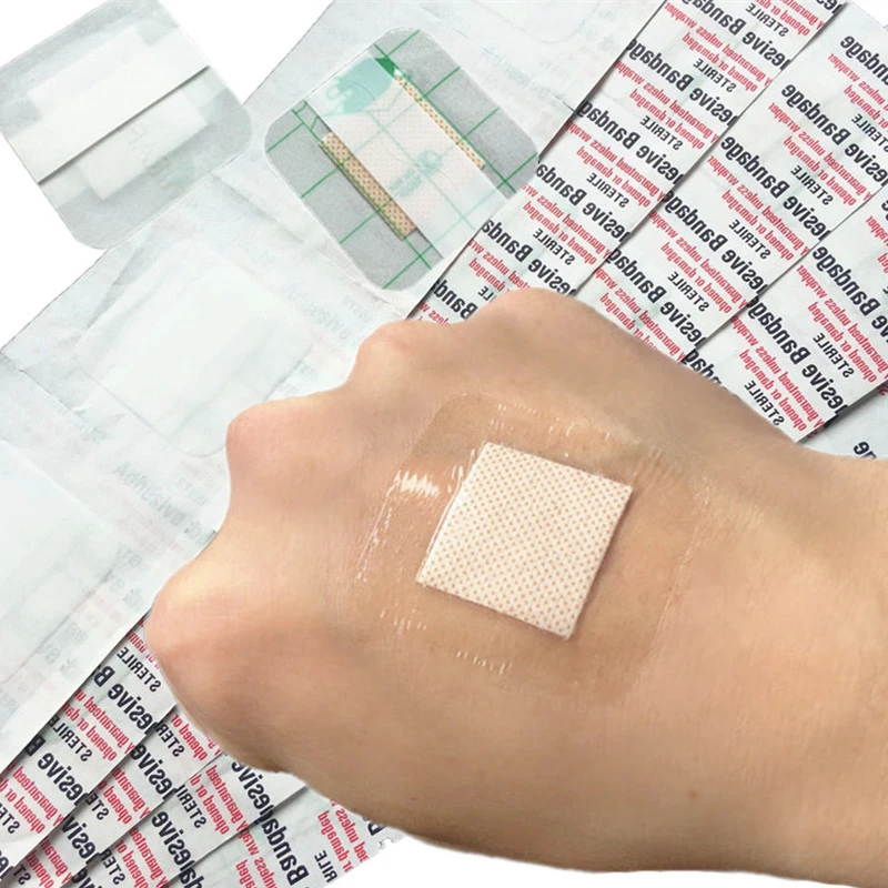 

50pcs/set Square Shaped Band Aid for Children Kids Transparent Wound Plasters Waterproof Skin Patches Adhesive Woundplast