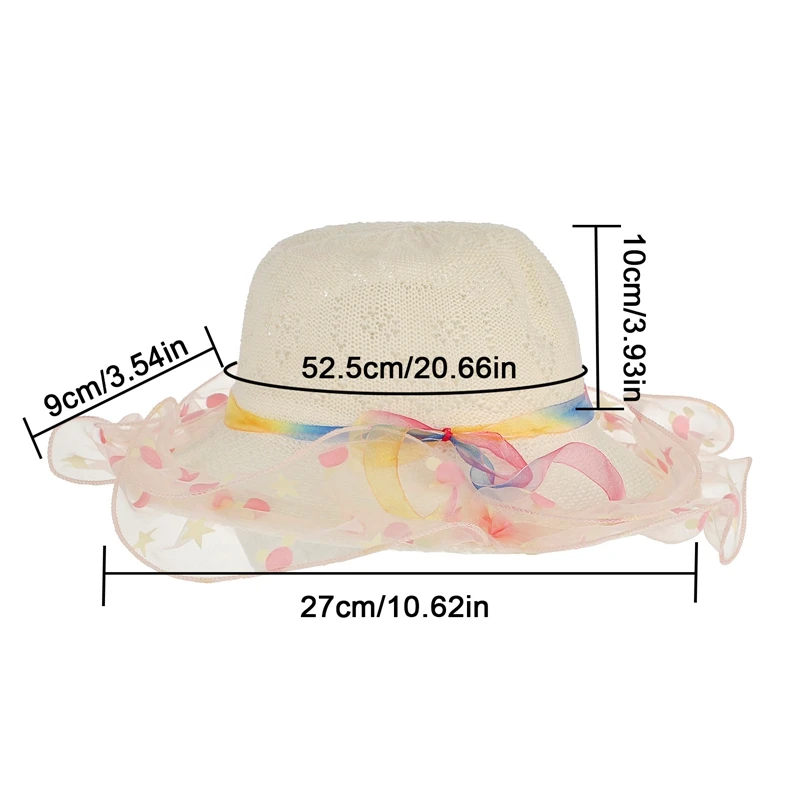 Children Straw Hat Girls Summer Flower Hat Outdoor Beach Cap Kids Baby Photography Birthdays Party Travel Sunscreen Sun Gift straw hat