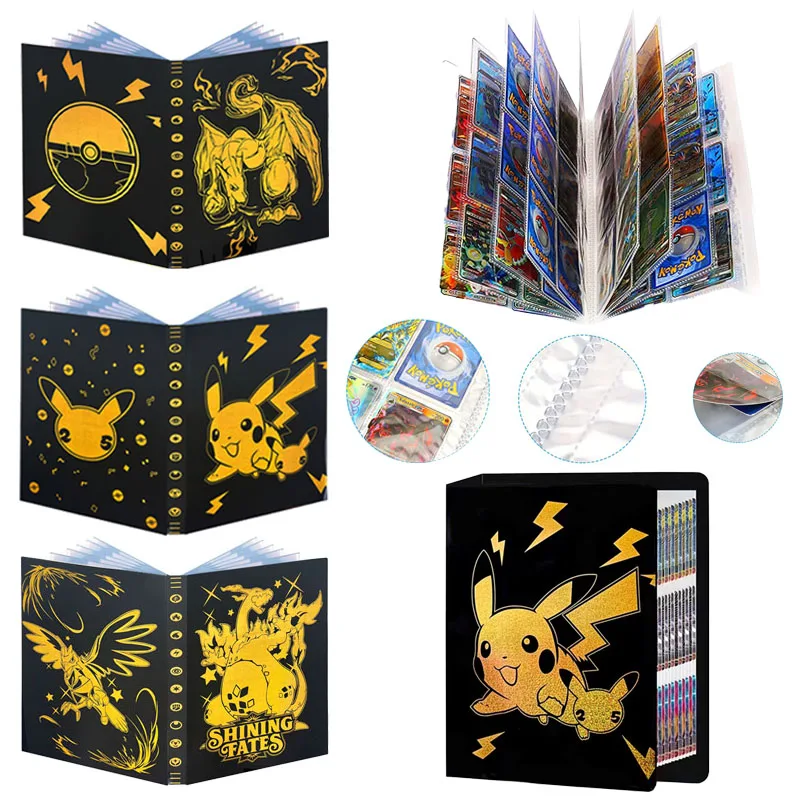 9 Pocket 432 Kaart Pokemon Album Boek Pokemon Vmax Gx Kaart Game Houder Geladen Lijst Collection