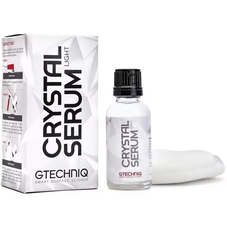 Gtechniq Crystal Serum Light Ceramic Coating Cars Protect Car Paintwork High Shine Easy Apply 50ml 5 Years Durability