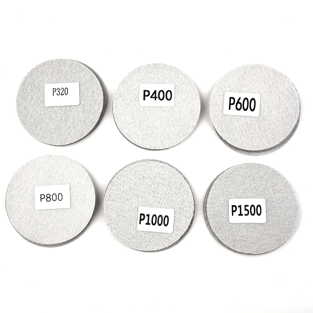 30-teiliges Schleifpapier-Set aus Siliziumkarbid, Nass-/Trocken-Schleifpapier, 7,6 cm, 75 mm Polier-Schleifscheiben, Körnung 320/400/600/800/1000/1500 – Detail 3