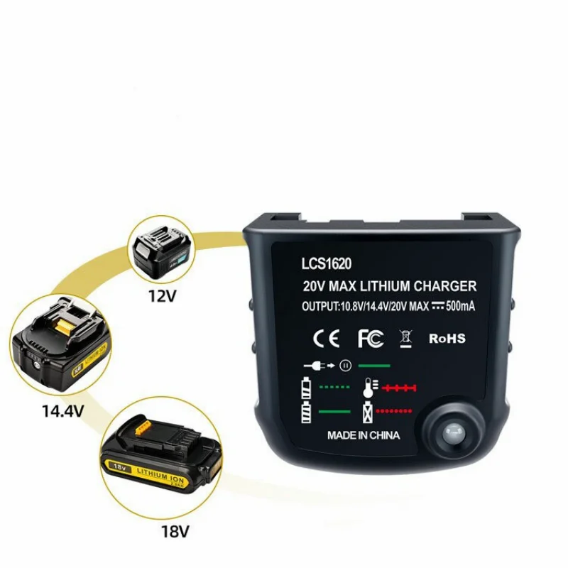 Carregador de Bateria Li-ion Multi-volt 9.6v18v Apto para Black Decker Ni-cd Bateria Ni-mh Hpb18 Hpb18-ope Hpb12 Hpb14 Db18v Fsb18 Fs120bx - Image 2