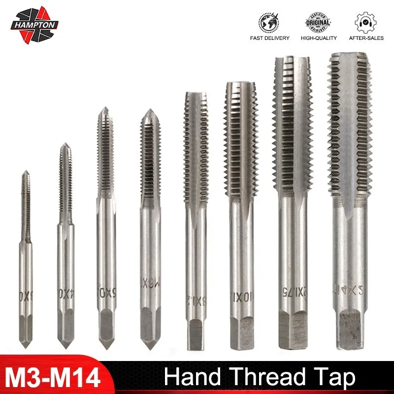 Метчик с правой ручкой, M3 M4 M5 M6 M7 M8 M10 M12 M14, 1 шт. hss left hand thread tap and die set m3 m4 m5 m6 m7 m8 m14 m15 m16 m18 straight flute taps dies suit m9 m10 m11 m12 m13 m19 m20