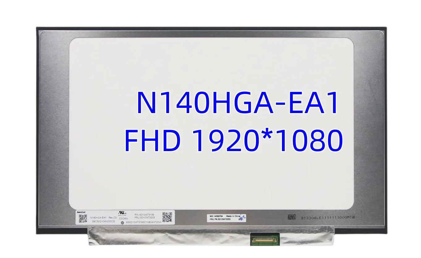 14" LED Display Matt Passend Für N140HGA-EA1 REV. C1 IPS Full-HD