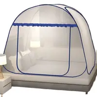 Simple Yurt Mosquito Net Portable Camping Tent Single Double Bed Canopy For Adult Foldable Bunk Mesh Net Breathable Mosquito Net 4