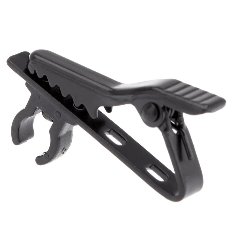 4 X Microphone Metal Lapel Tie Clip For Lapel Lavalier Mic Microphone