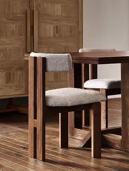 Light Luxury Living Room Chair Solid Wood Dining Chair Home Lambskin Dressing Chairs Bedroom Study Comfortable Backrest Chairs 1 Light Luxury Living Room Chair Solid Wood Dining Chair Home Lambskin Dressing Chairs Bedroom Study Comfortable Backrest Chairs 1