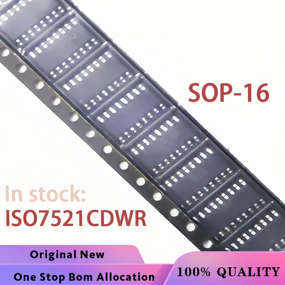 

(5-10 шт.) набор микросхем ISO7521CDWR ISO7521CDW ISO7521 ISO7521C SOP-16