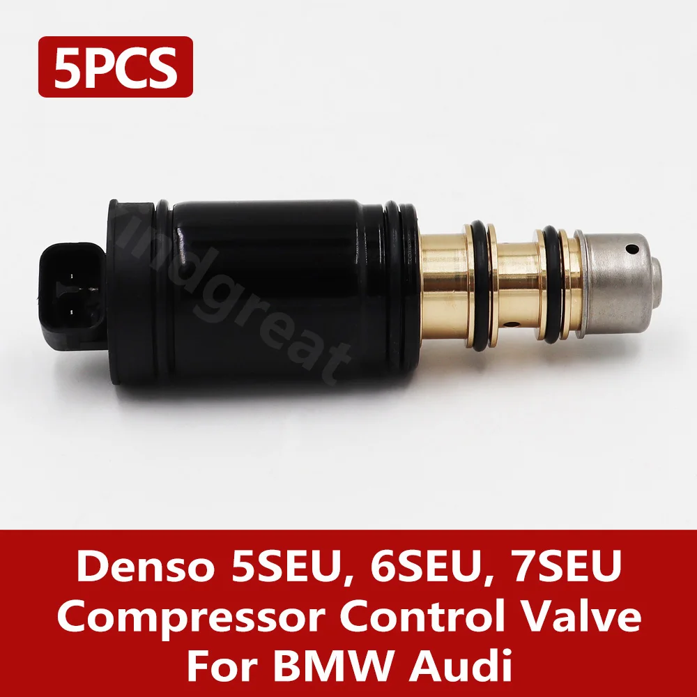 

5PCS/lot For BMW Audi 5-series E60 E61 E67 520d 745d M47 N47 Air Conditioner Compressor Control Valve Denso 5SEU, 6SEU, 7SEU