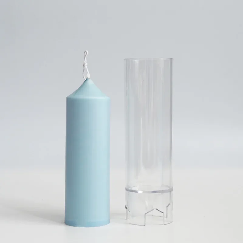 Conjoined Peaked Cylindrical Candle Mold DIY Handmade Church Decoration Fragrance Candle Making Tool Acrylic PC Plastic Mould aromatherapy candle mold,silicone candle molds,silicone candle mold,cylindrical candle mold,candle mold,beeswax mold
