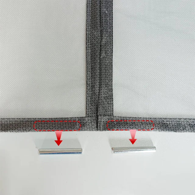 Gray magnetic mosquito net,custom sized curtains,door screen,invisible net,Magnetic self-priming screen door，Mosquito prevention 6