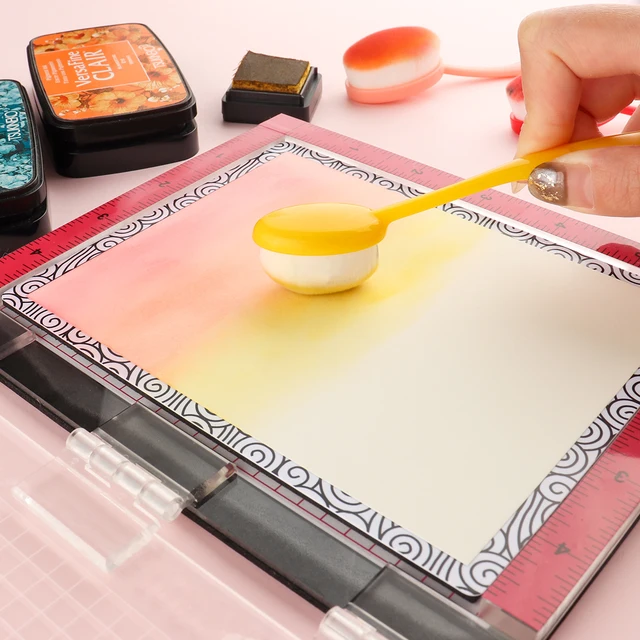 Stick and Stamp Mat: Achieve flawless ink blending with versatile grip and alignment