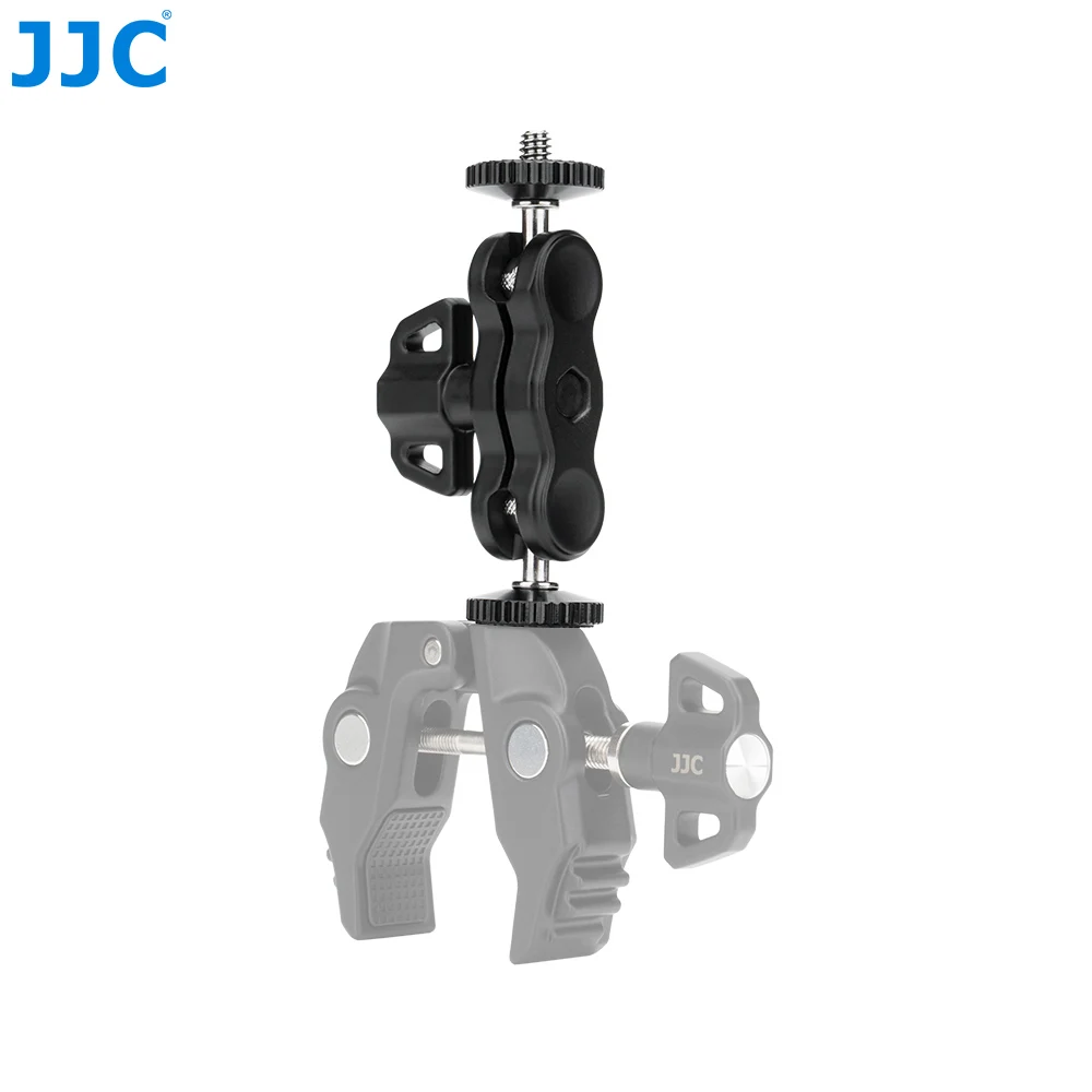 JJC Multifunktions-Bohnenkapsel mit 1/4 Zoll-20 bis 1/4 Gewinde, Kamera-Clip, Kamera-Klemme mit 1/4 Zoll 3/8 Zoll für Geländer, Fahrrad-Reisenaufzeichnungen – Detail 6