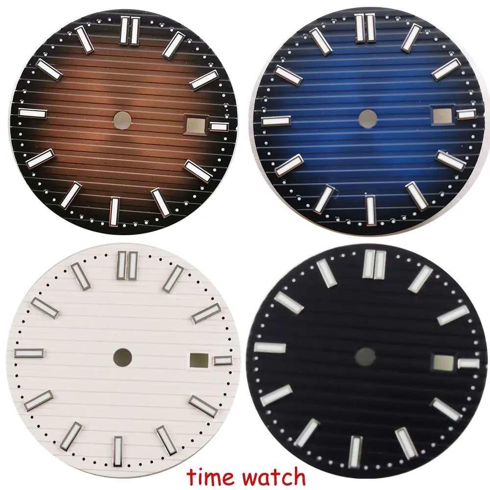

31.5mm Watch Dial Face Fit PT5000 ETA 2824 DG2813 3804 Miyota 8215 821A ST1612 Automatic Movement Date Black Brown Blue White