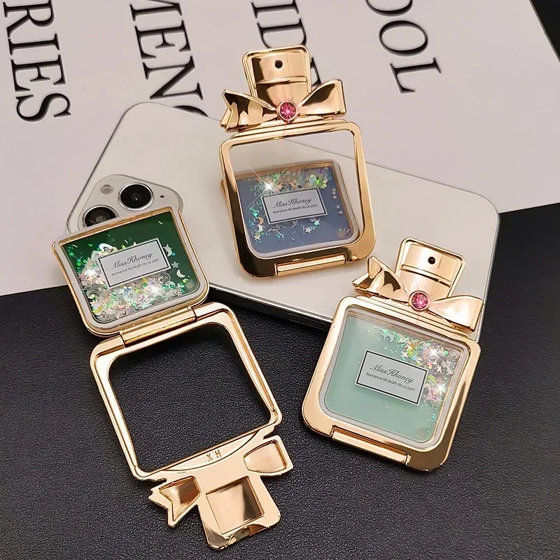 라인 석 향수 휴대 전화 스탠드 데스크탑 브래킷 Magsafe 핸드폰 그립 전화 액세서리 전화 스탠드 홀더 접착 스타일