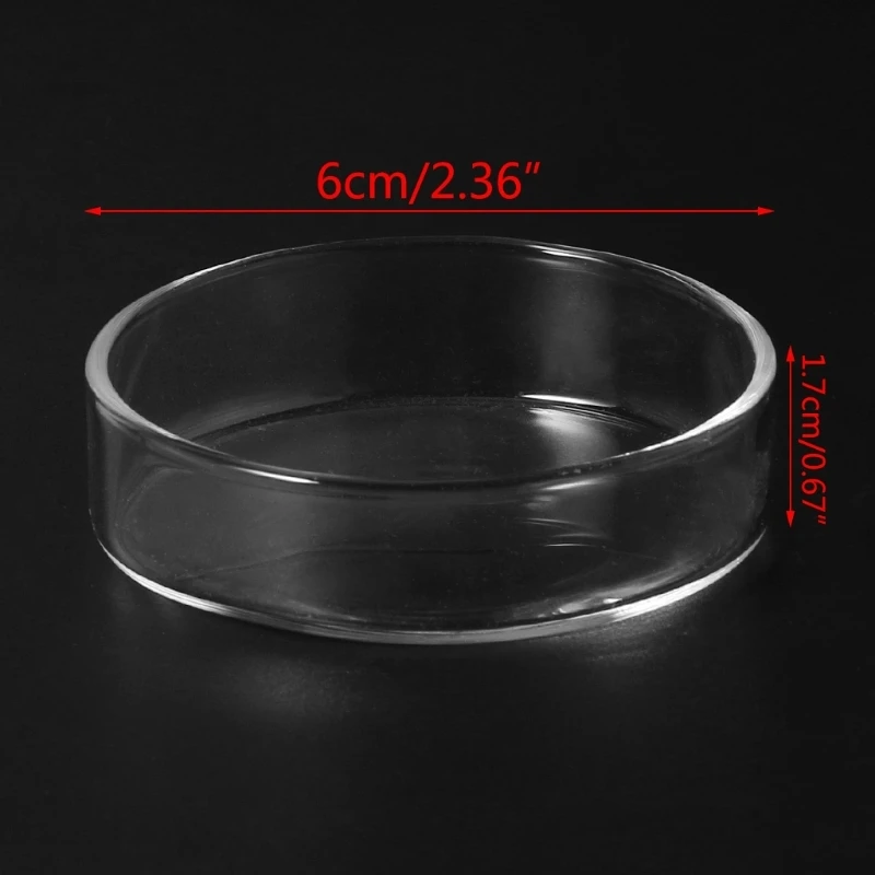 

Ornamental Fish Feeding Bowl Clear Glass Samll Round Fish Biat Container
