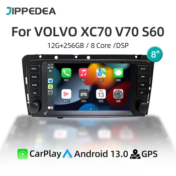 Android 13.0 Navigazione GPS CarPlay 4G WiFi Bluetooth Autoradio Per VOLVO XC70 V70 S60 S40 V40 2005-2008 Lettore Multimediale Per Auto