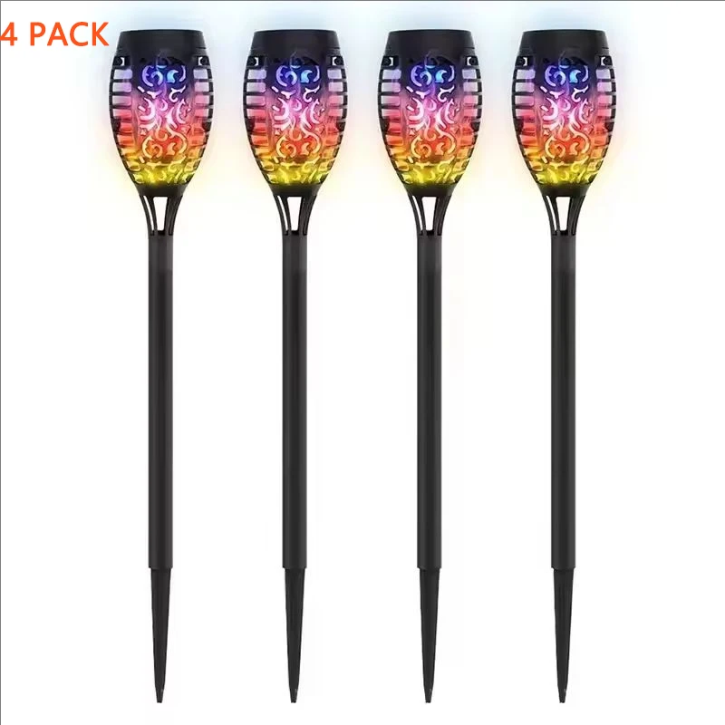 ตัวเลือกสินค้า โคมไฟพลังงานแสงอาทิตย์ 6 แพ็ค 12 LED RGB กันน้ำ ตกแต่งสวนกลางแจ้ง