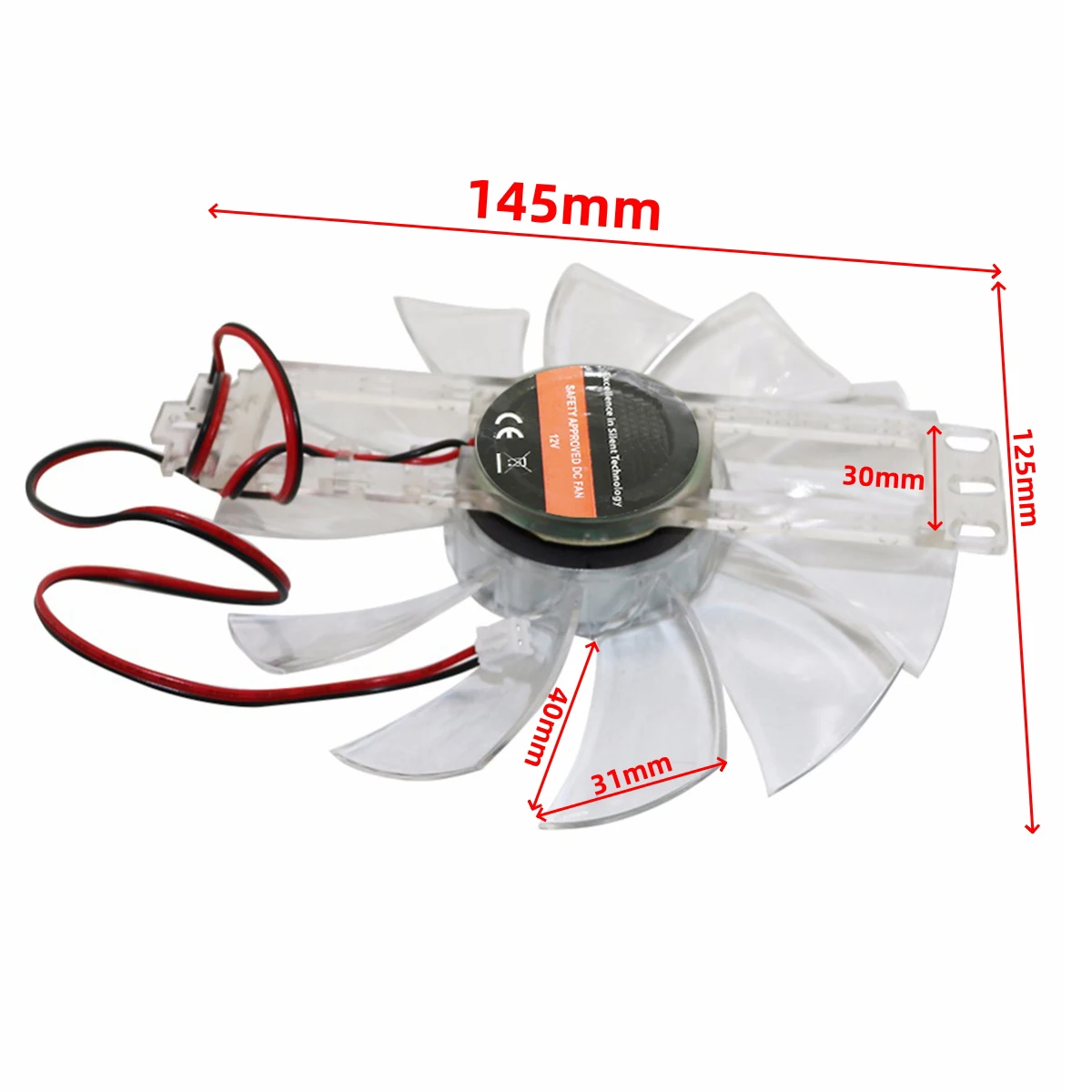 Brushless Fan DC 12V 0.35A/0.32A Chicken Incubator Accessories Cooling Fan Transparent Color Plastic Material Cooling 1 Pc chicken incubator cooling fan