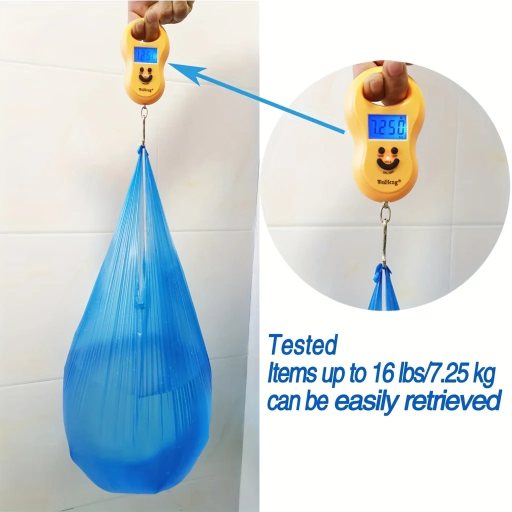 30pcs Thickened Auto-Lock Drawstring Trash Bags,Compact Roll Design for Kitchen, Bathroom,Office, Bedroom, Living Room