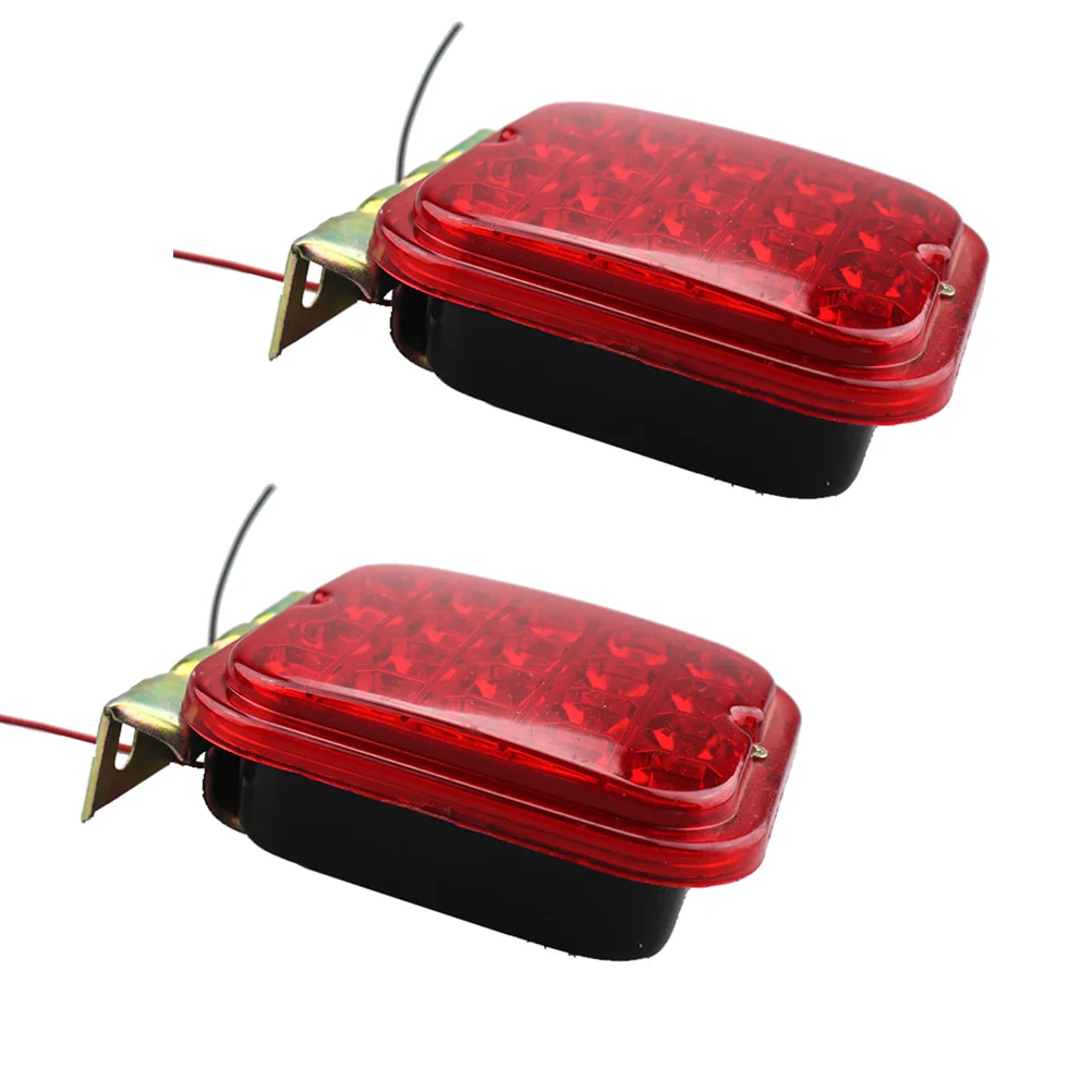 

LED Car Fog Lights Anti-Collision Practical Iron Frame Durable Rear Back Tail Lamp for Lorry Truck Trailer Accessories