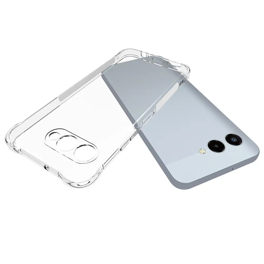T-Mobile Revvl 8 5G 보호 커버 소프트 클리어 케이스 방수용 TPU 투명 네 모서리 충격 방지 전화 케이스
