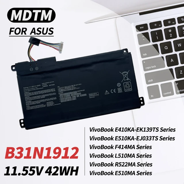 Genuine B31N1912 C31N1912 Battery for ASUS VivoBook14 E410M E410MA L410MA  E510MA