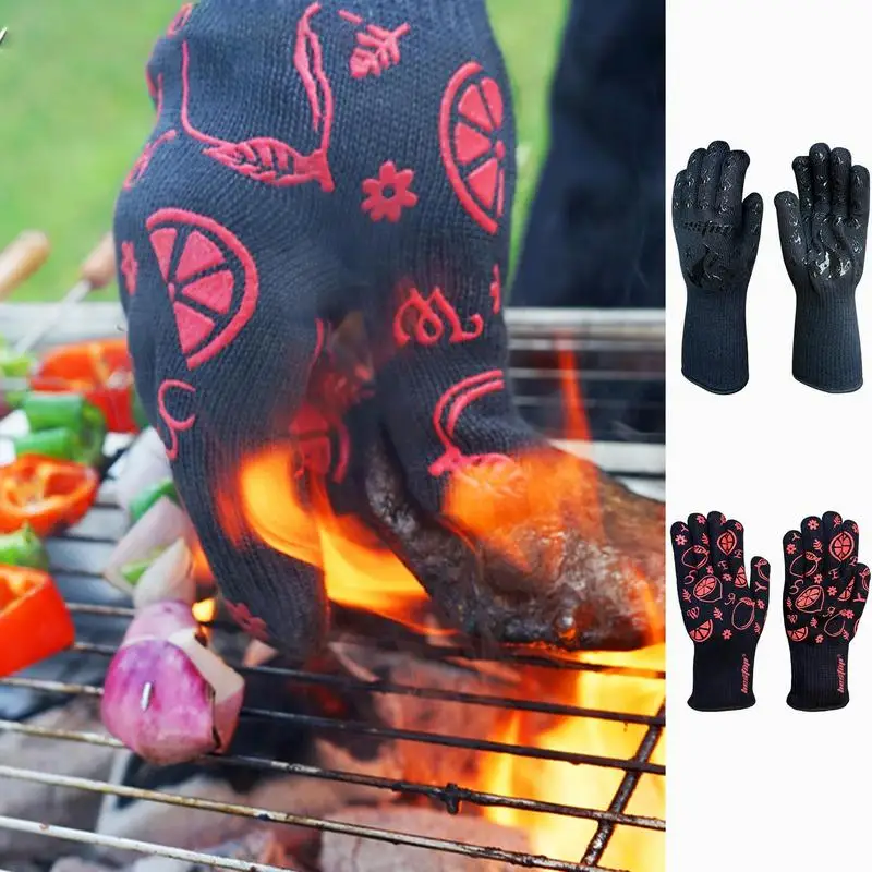 Extreme Heat Resistant Gloves For Grill Bbq - High Temperature Fire Pit Grill  Gloves – Outlery