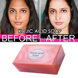 1pcs 140g Dark Black Skin Lightening Soap Kojic Acid Whitening Soap Kojic Acid Glycerin Brighten Face Body Skin Bleaching Soap