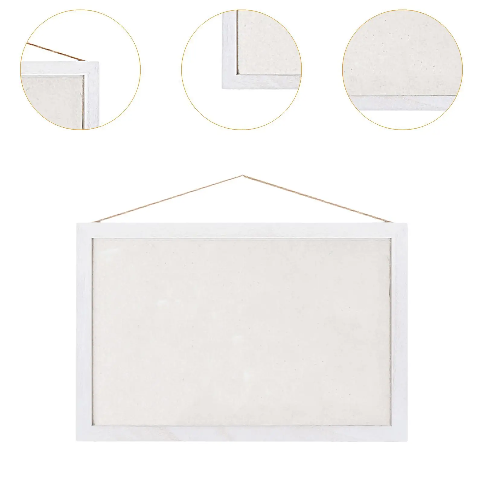 Cork Board Decorative Picture Display Board Vintage Style Hanging Bulletin Living Room Bedroom Decor Home Kitchen