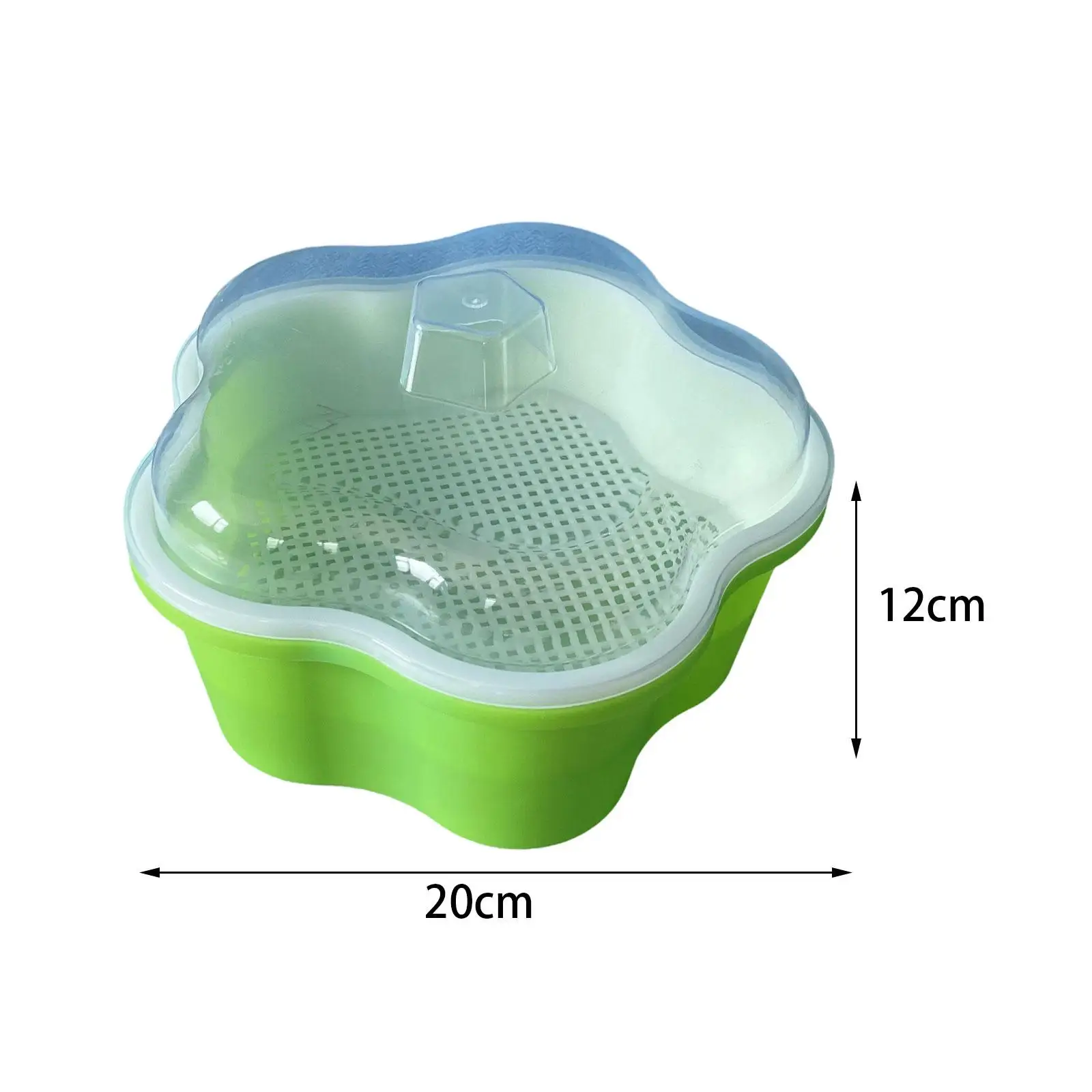 Seed Sprouter Tray with Lid Sprouting Seeds Cultivation Germination Nursery Tray for Grow Grass Bean Seedling Planting Indoors