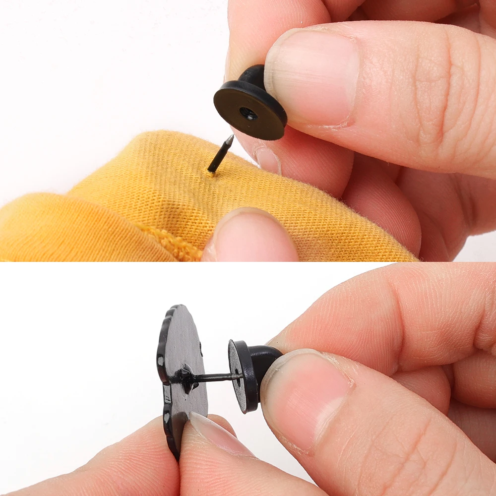 ings 20 Pairs Pin And Backs, Backs Locking Tie Tack, Rubber Pin Back