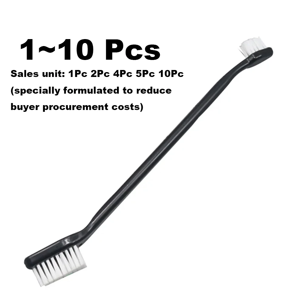 1~10 Pcs Car Double-head Detail Brush Hard Burrs Tire Wheel Brush Car Cleaning Crevice Brush Car Cleaning Tools 2