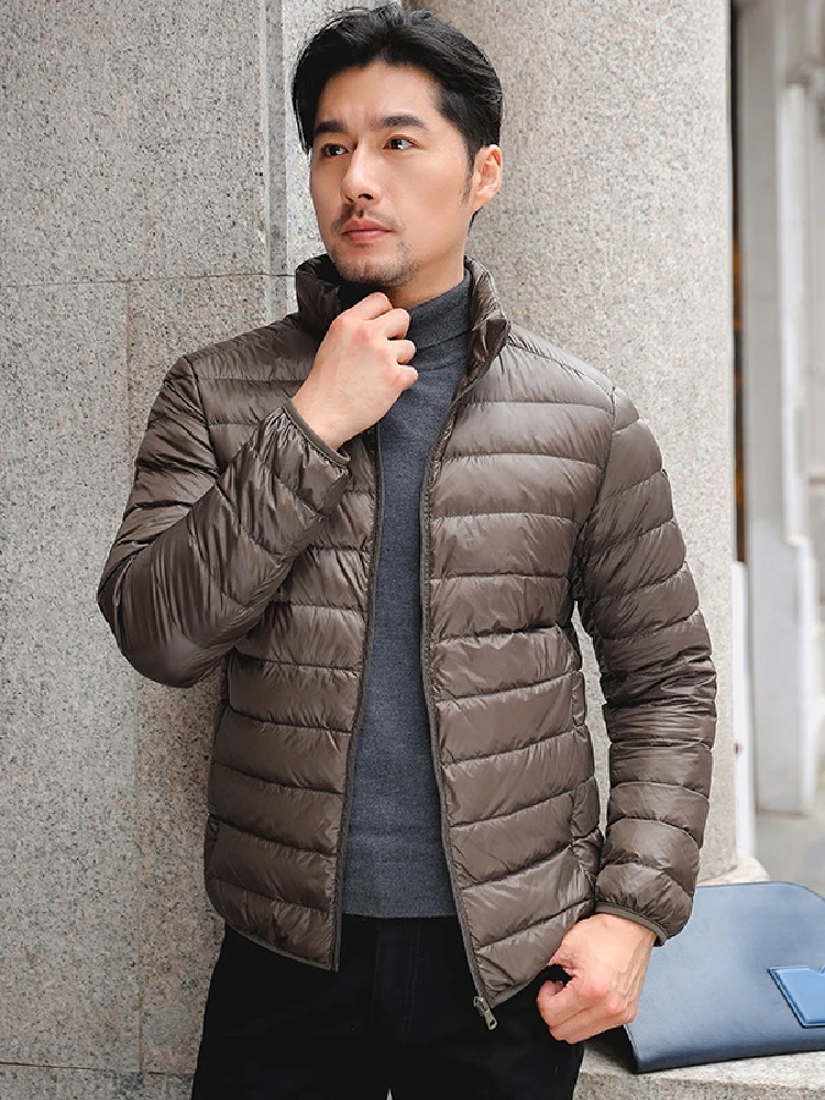 Men Puffer Jackets Autumn Winter Plus Size 10xl 11xl Warm Ultra Lightweight Packable Water-Resistant