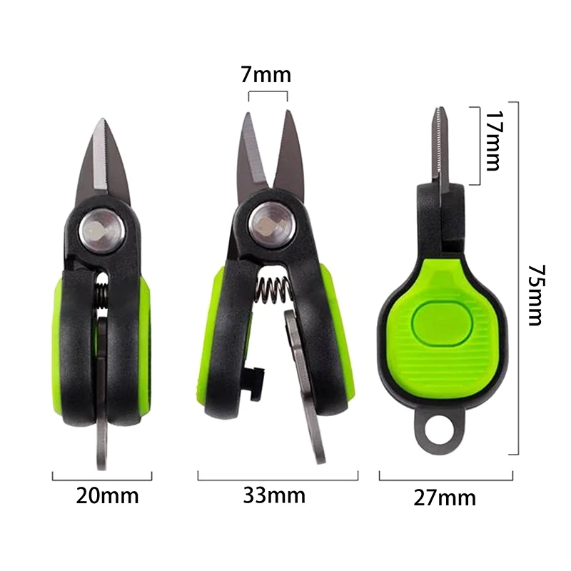 1PCS  Small Scissors Fishing Special Special For Cutting Carbon Line PE Line Nylon Line Lead Luya Small Scissors With Keychain