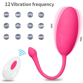 12 Speeds Vibrating Egg vibrator for women electric shock vaginal Sex toy female Wireless Remote Clitoris Stimulation Jump Egg 3