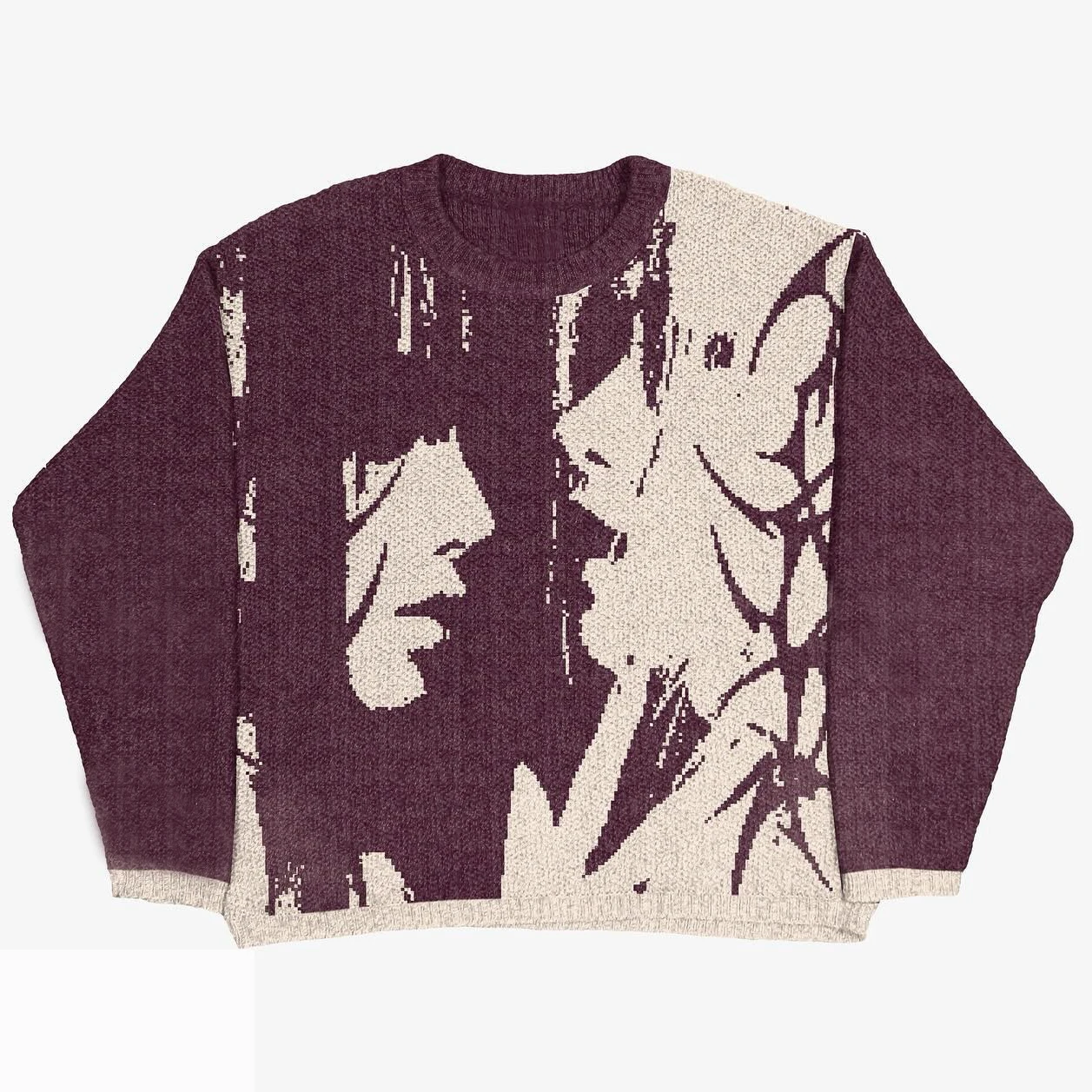

Men's Winter Sweater Pullovers Knit Long Sleeve Tops Hip Hop Korean Fashion Harajuku Jumper Y2k Streetwear Women's Clothes