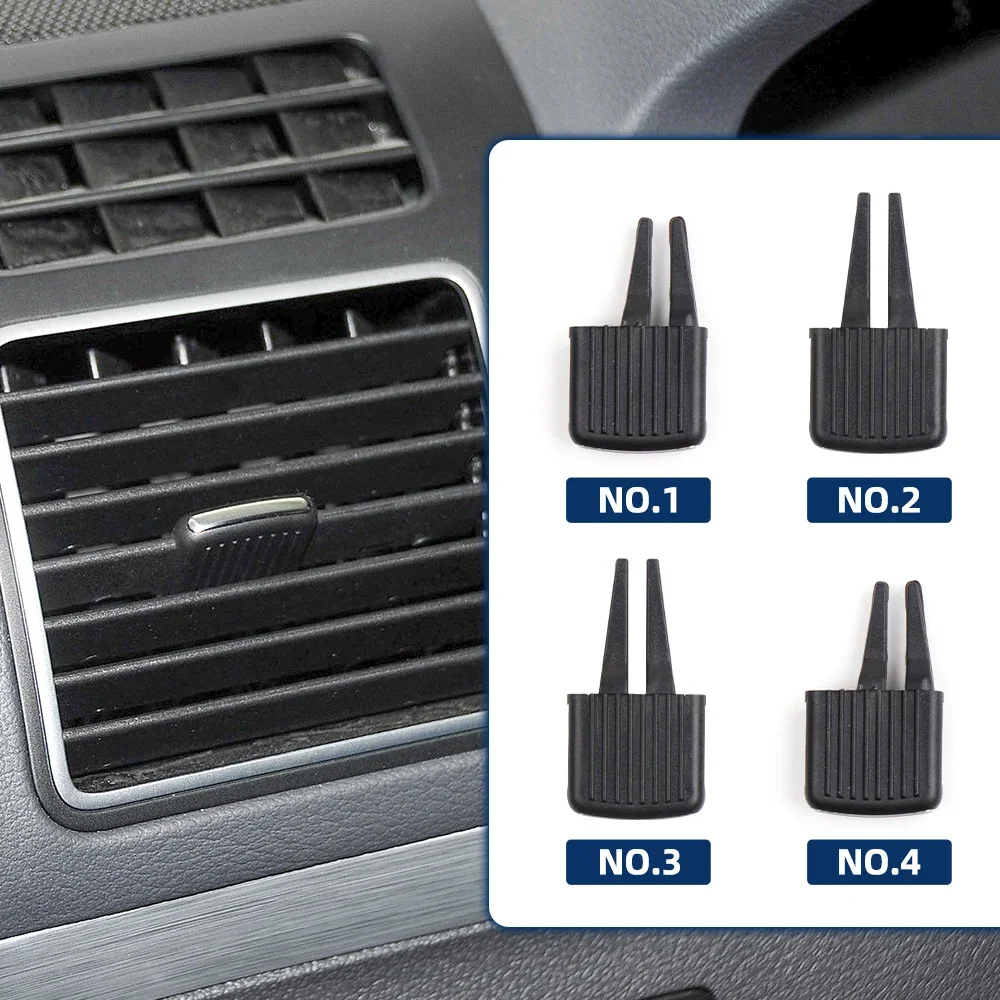 For VW Touran 05-15 Car Left/Right Front Air Conditioning AC Vent Grille Clip Adjustable Slider 1TD819703A-MZ 1TD819728A-MX