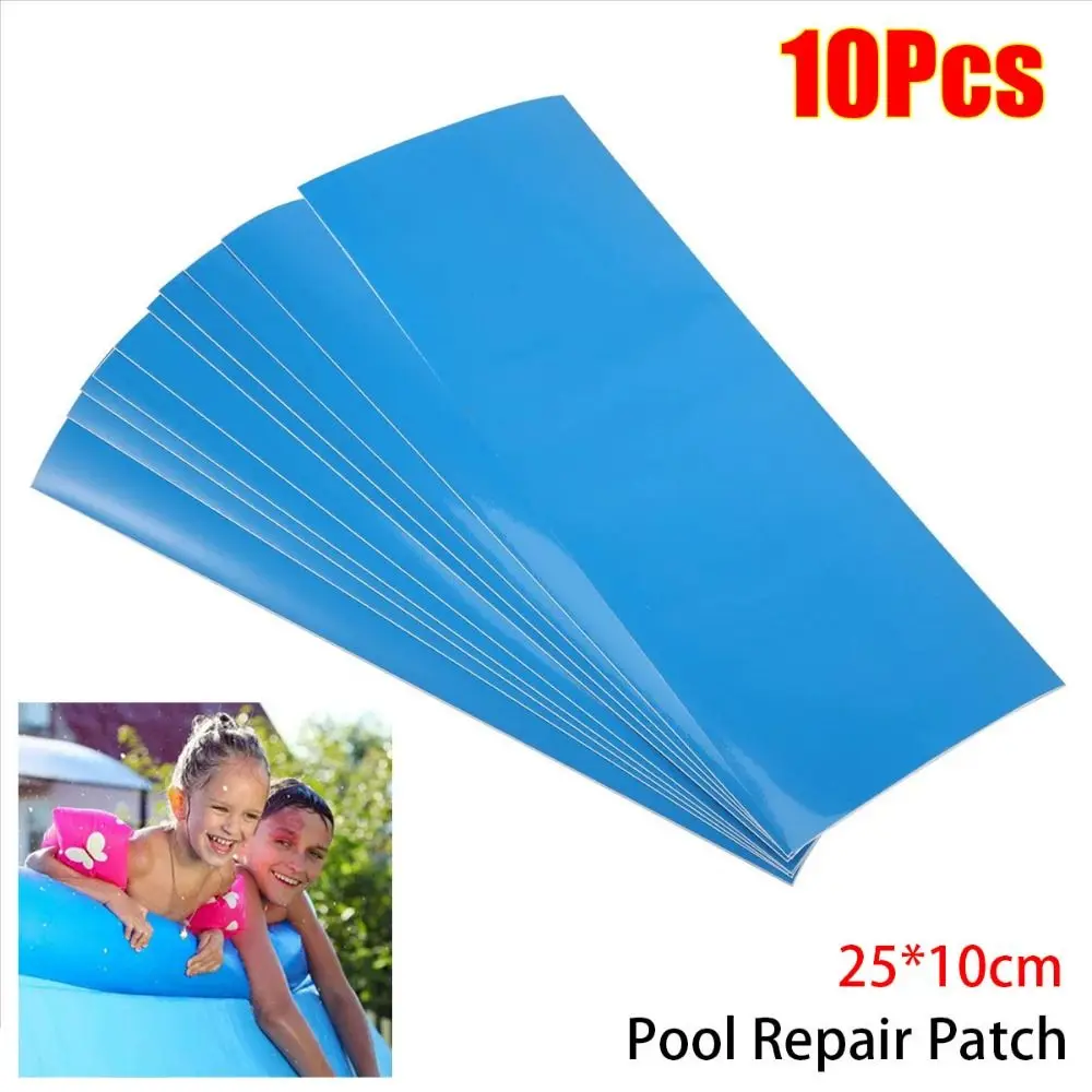 10Pcs Underwater Repair Pool Repair Patches Self-Adhesive For Swimming Pool Pool Repair Kit Multifunctional PVC Patch Glue
