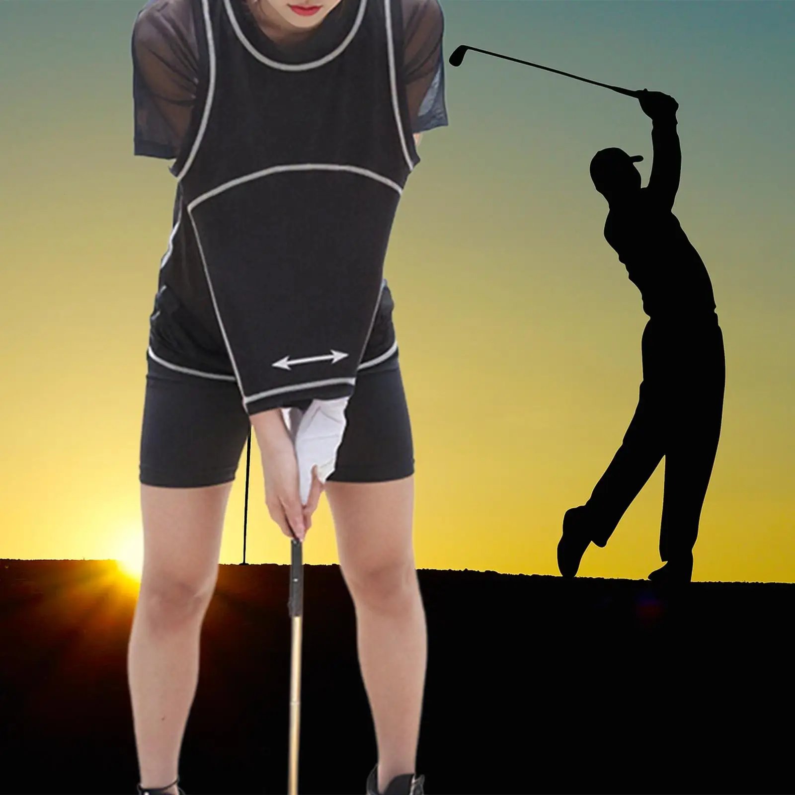 Golf Swing Trainer Gesture Alignment Position Correction Swing Correcting Vest Golf Training Aid