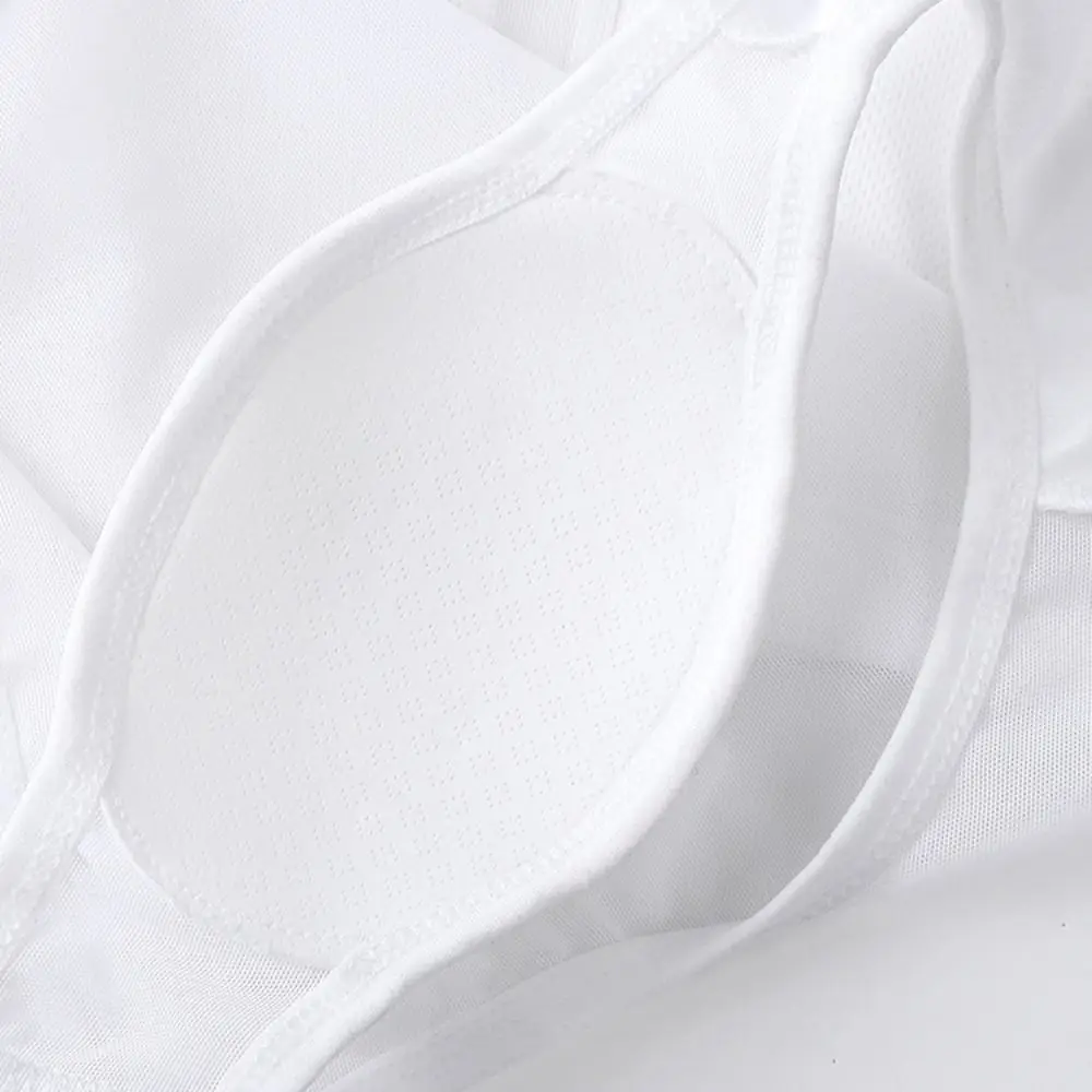 Mesh Flache Brust Binder Bustier Einfarbig Stoßfest Tank Top Shapers Dame Mädchen Cosplay Schulter Pad Brust Bindung Slim Fit – Detail 7