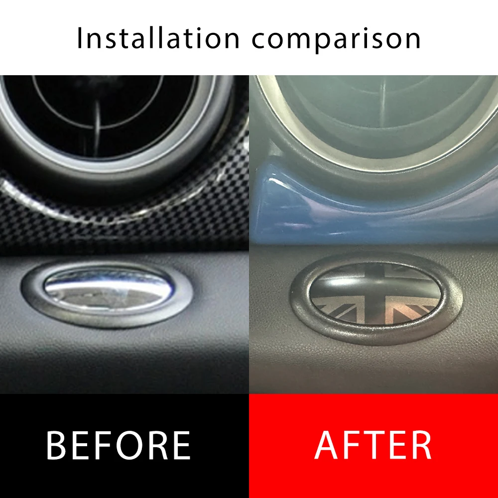 미니 쿠퍼 R55 R56 R58 차량 수납함 스위치 버튼 스티커 커버 차량 내부 장식 자동차 스타일링 자동차 액세서리