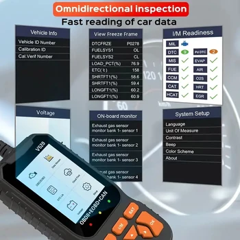 OBD2 Scanner Live Data Professional Mechanic OBDII Diagnostic Code Reader Tool For Check Engine Light