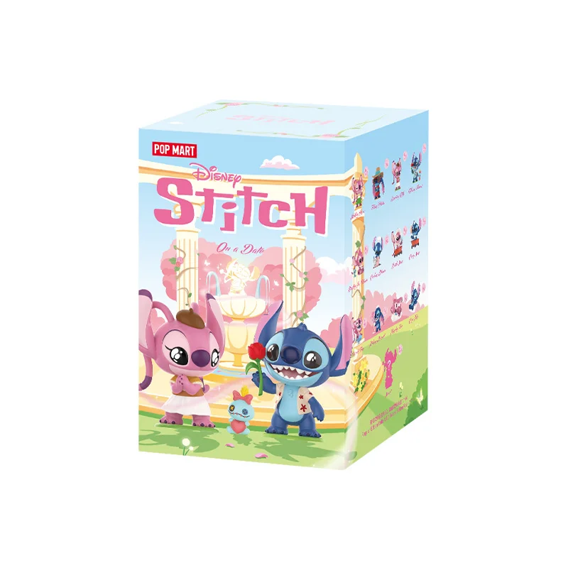 Pop mart disney stitch em uma data série caixa misteriosa 1pc/12
