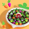 Baby Montessori Toys For Toddler Toys Educational Colorful Shape Toy Pull Carrot Set Counting Discouvery Toys For Kids Learning 5