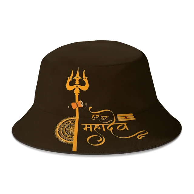 HAR HAR MAHADEV D02 Hindu India God Indian Gods Lord Shiva Bucket Hat Women  Men Teenager Foldable Bob Fishing Hats Panama Cap - AliExpress