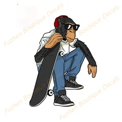 Fuzhen – autocollants de voiture pour skateboard, accessoires extérieurs, amusants, à la mode, singe, personnalité, JDM RV, VAN, Boutique 
