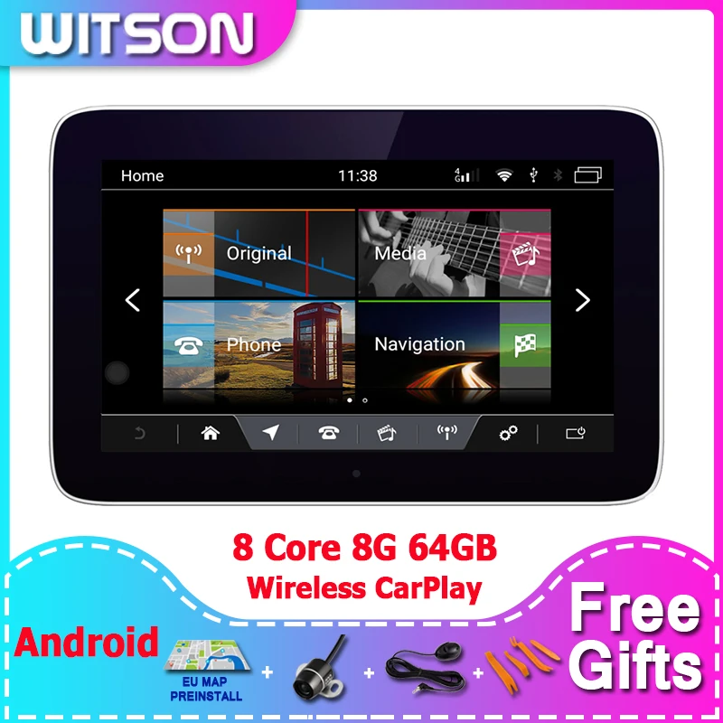 

WITSON 8,4 ''Android 11 автомобильный мультимедийный плеер для Jaguar XF 2008 2010 2011 2012 2013 2015, автомобильное радио, автомобильный стерео GPS CarPlay плеер