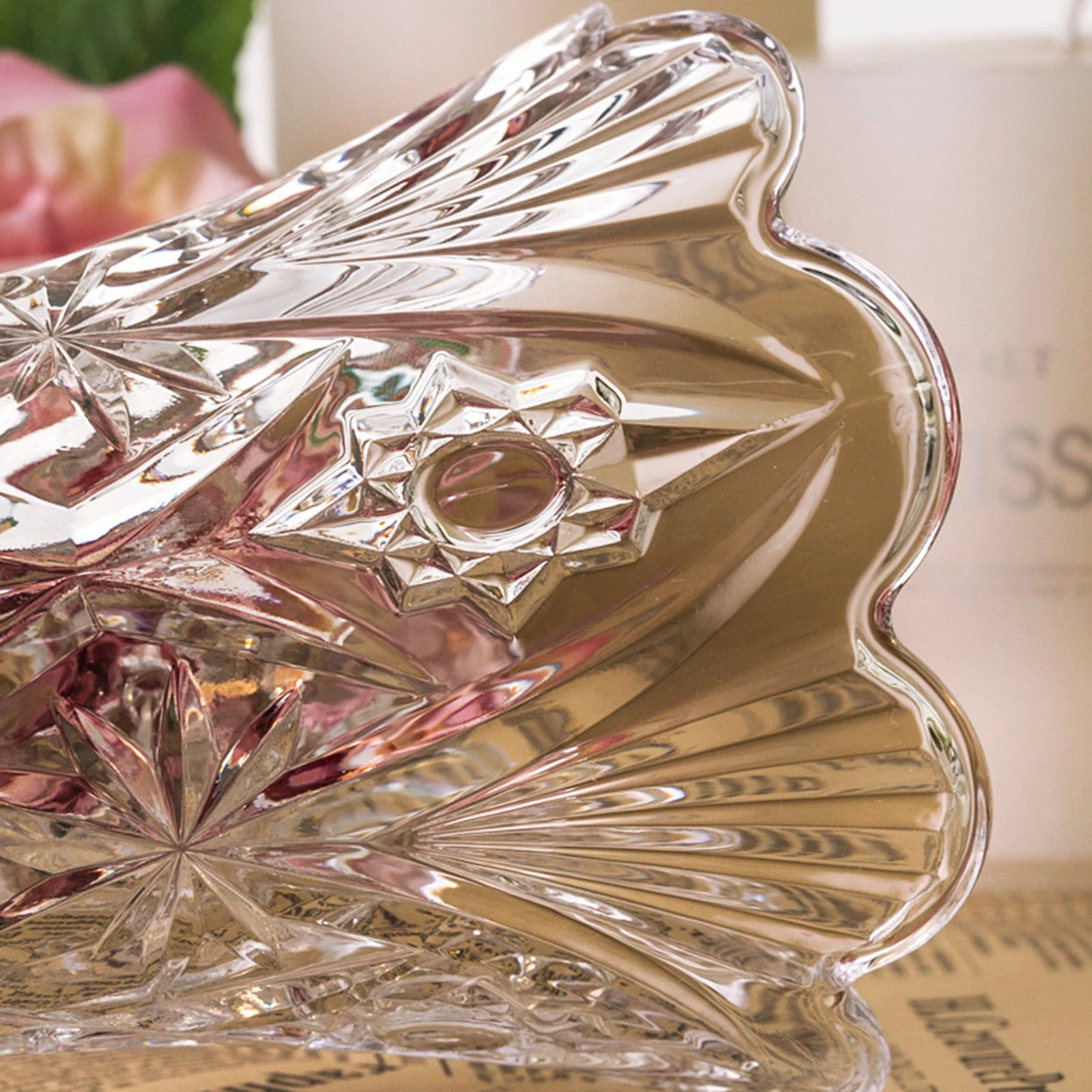 American Living Room Model Room Hotel Handmade Ryukuang Crystal Glass Vase Flower Arrangement Decorative Utensils And Ornaments 5