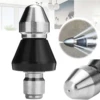 Cleaning machine high-pressure bullet nozzle municipal sewage pointed pipe dredging cleaning nozzle 1